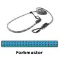 Preview: EASYLONG Hundeleine TWIST - L - 2m - hellblau mit roten Punkten